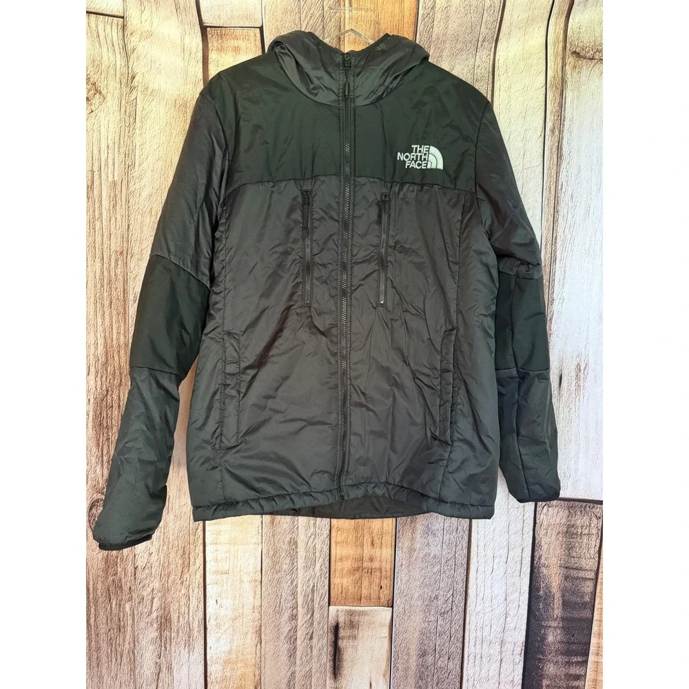The North Face Jacket Insulated Hooded Coat Full Zip Black Fall Winter Large